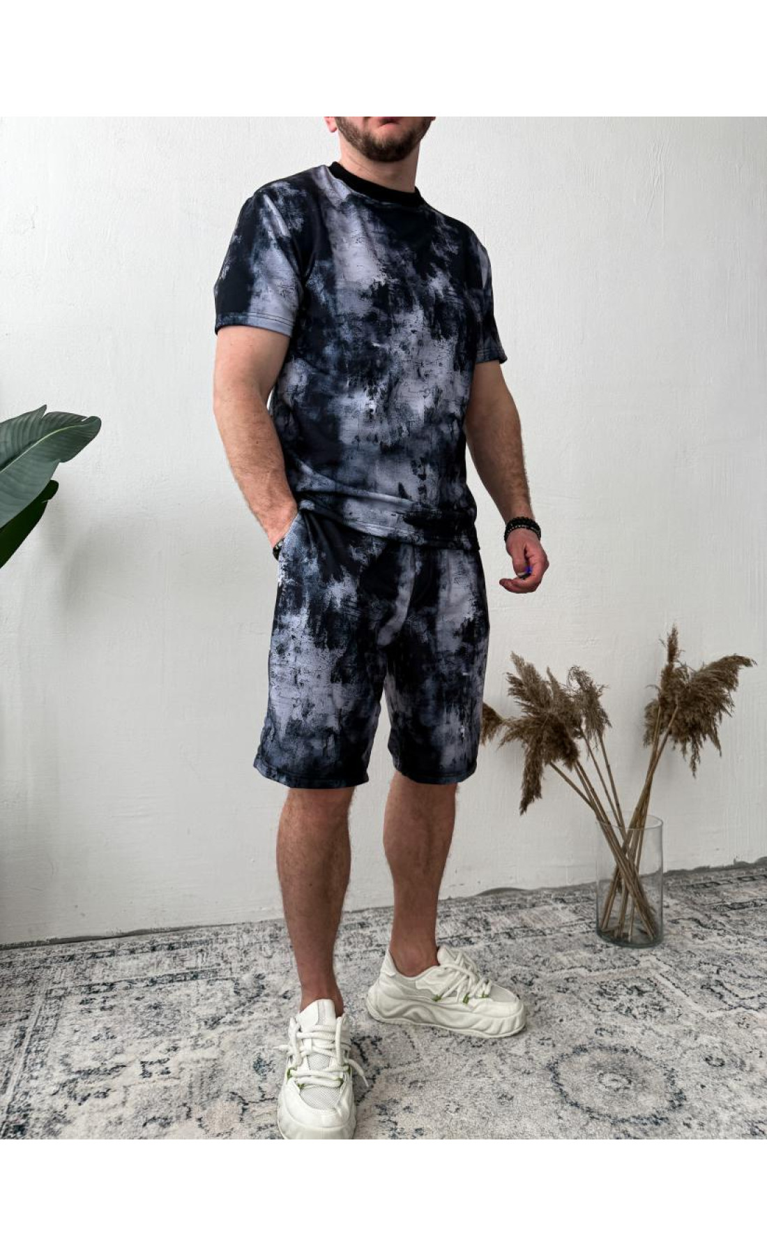 Комплект футболка шорти чоловічий стильний літо