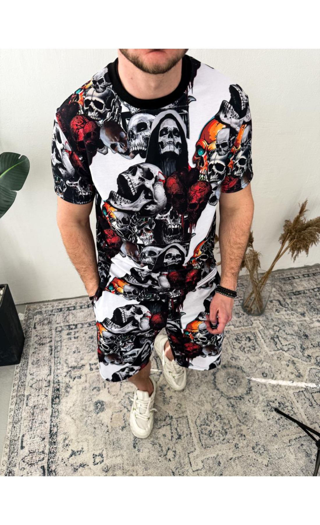 Комплект футболка шорти чоловічий літо весна легкий трикотаж