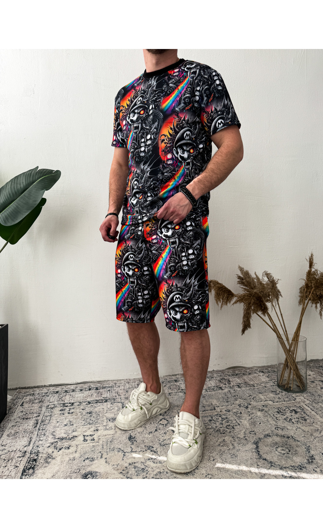 Комплект футболка шорти чоловічий літо весна легкий трикотаж