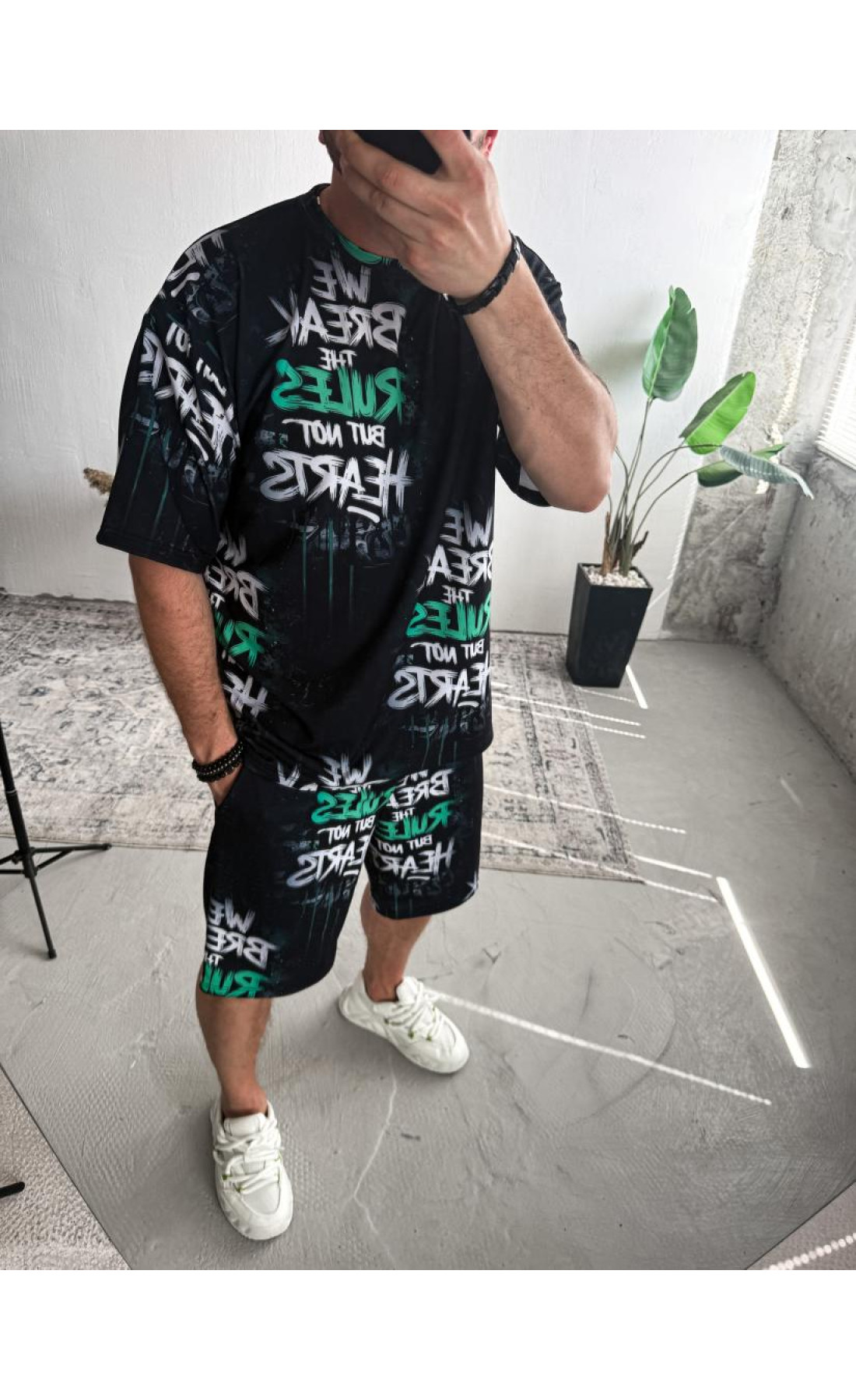 Комплект футболка шорти чоловічий оверсайз стильний літо трикотаж