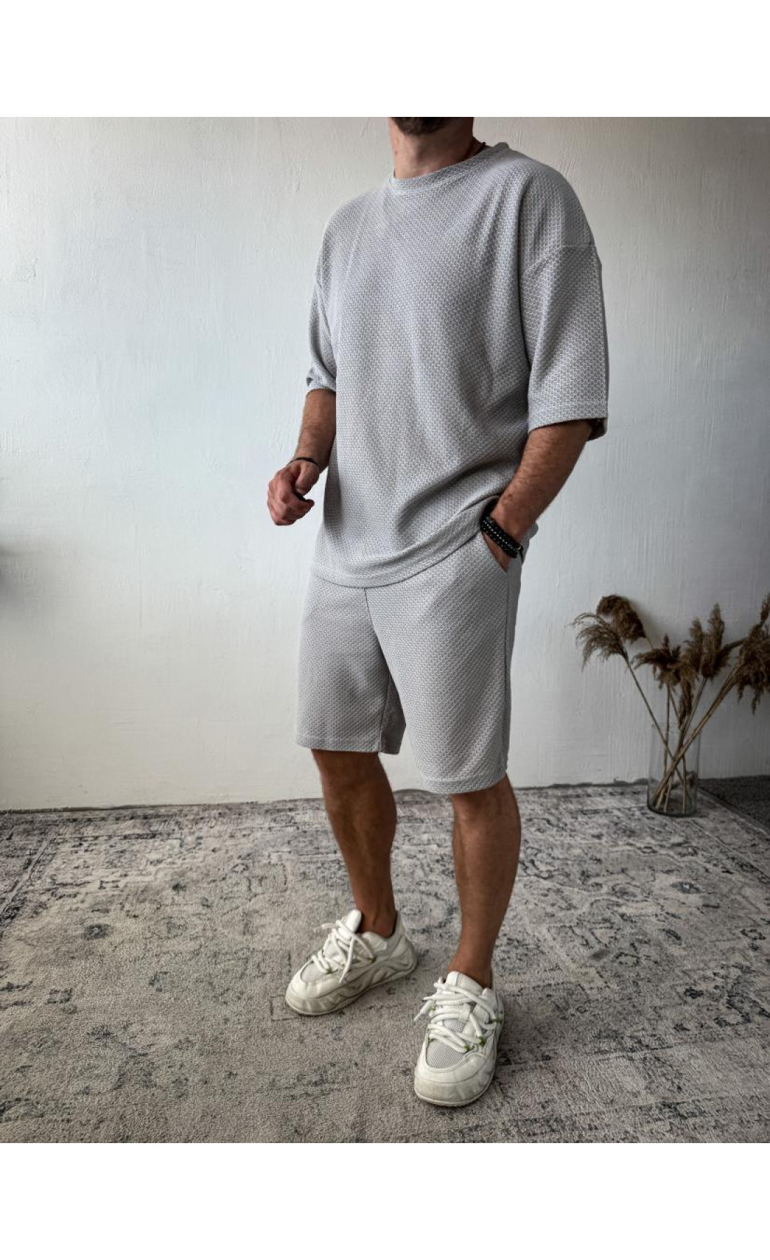 Комплект футболка шорти чоловічий стильний модний літо