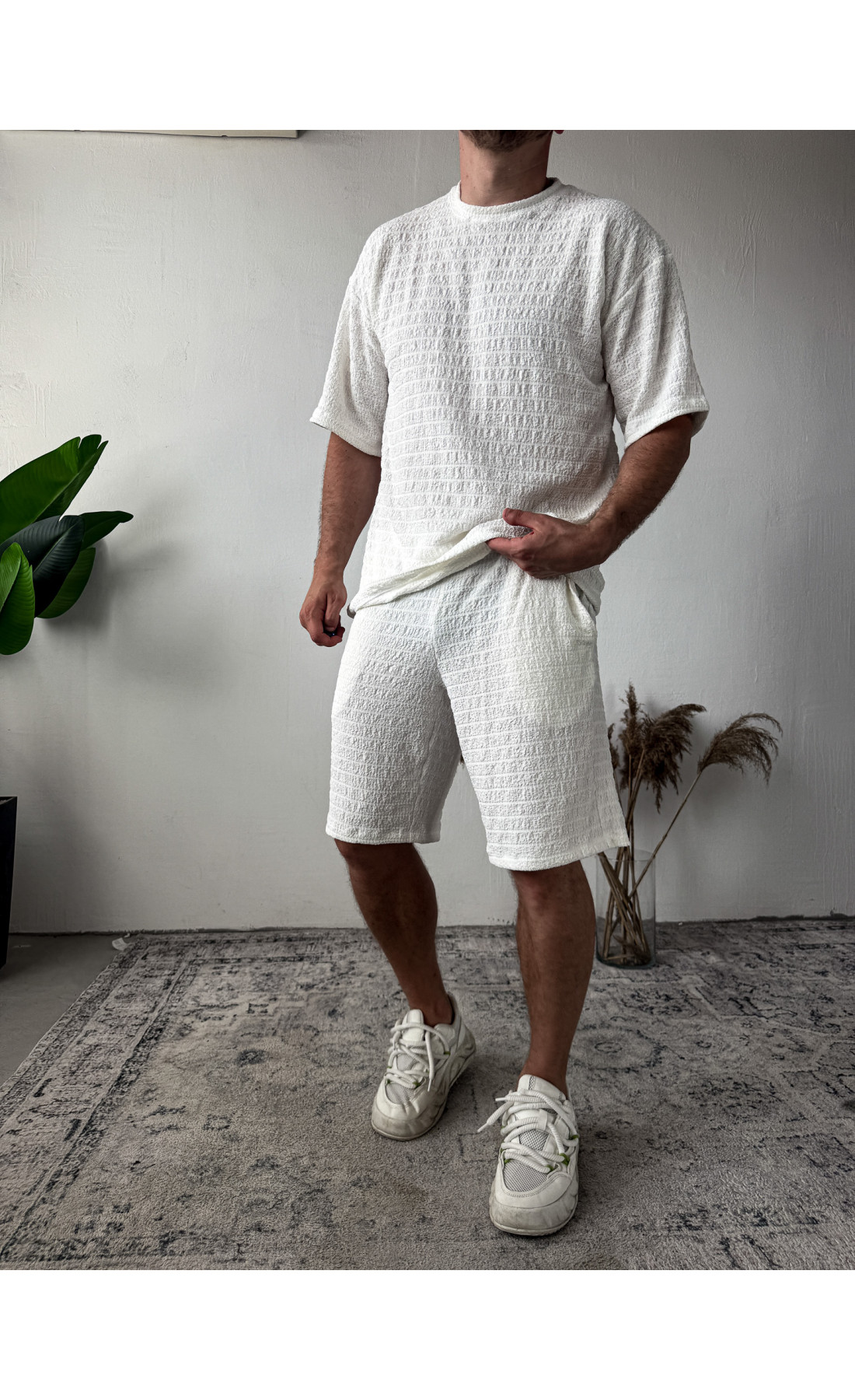 Комплект футболка шорти чоловічий стильний легкий трикотаж туреччина