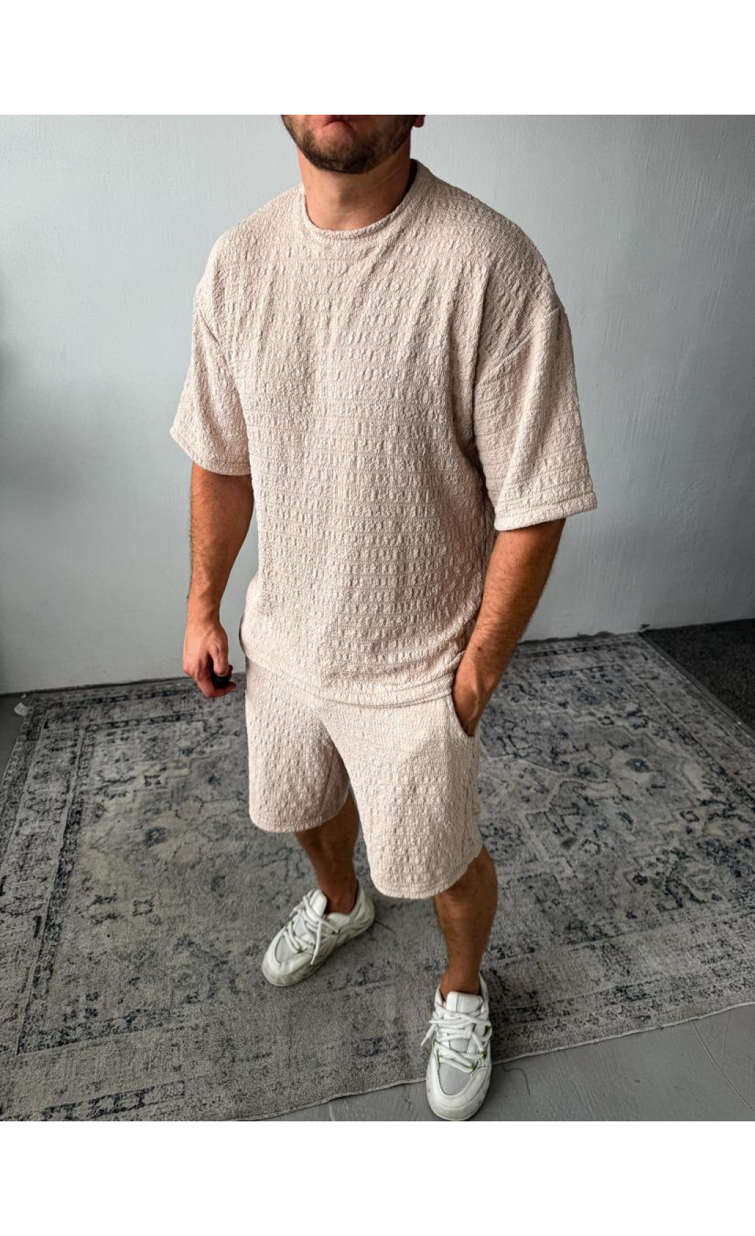 Комплект футболка шорти чоловічий стильний легкий трикотаж туреччина