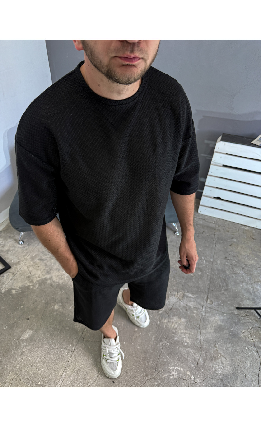 Комплект футболка шорти чоловічий стильний літо легкий