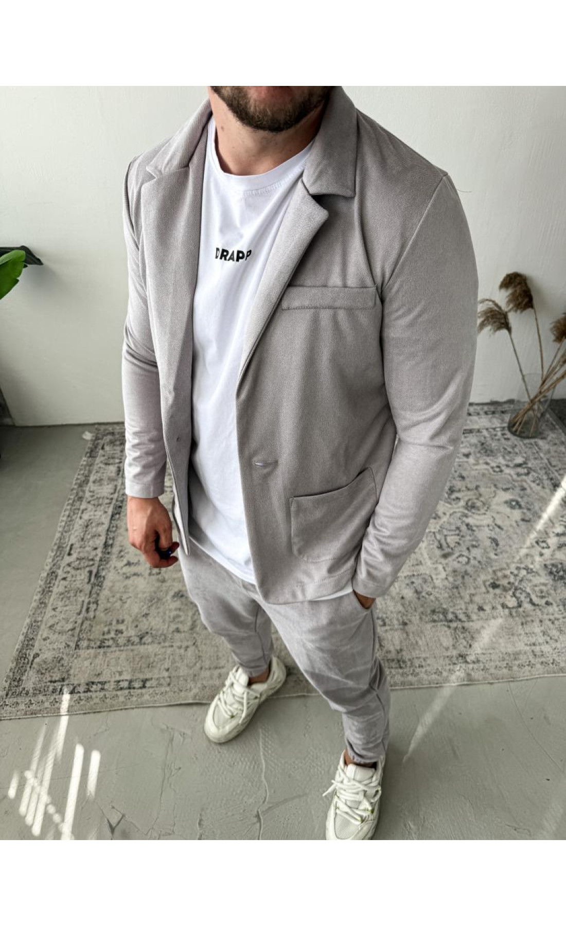 Костюм чоловічий стильний кежуал модний весна осінь