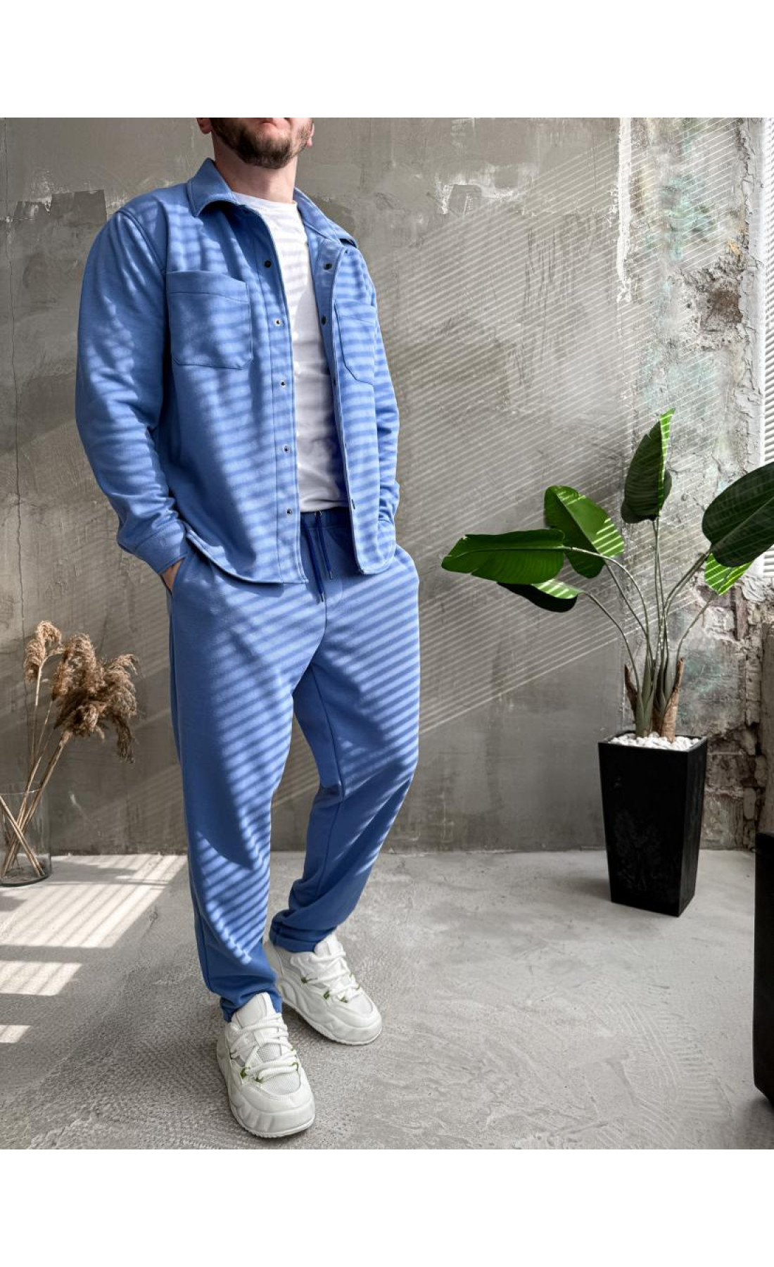 Костюм чоловічий структурний котон весна осінь