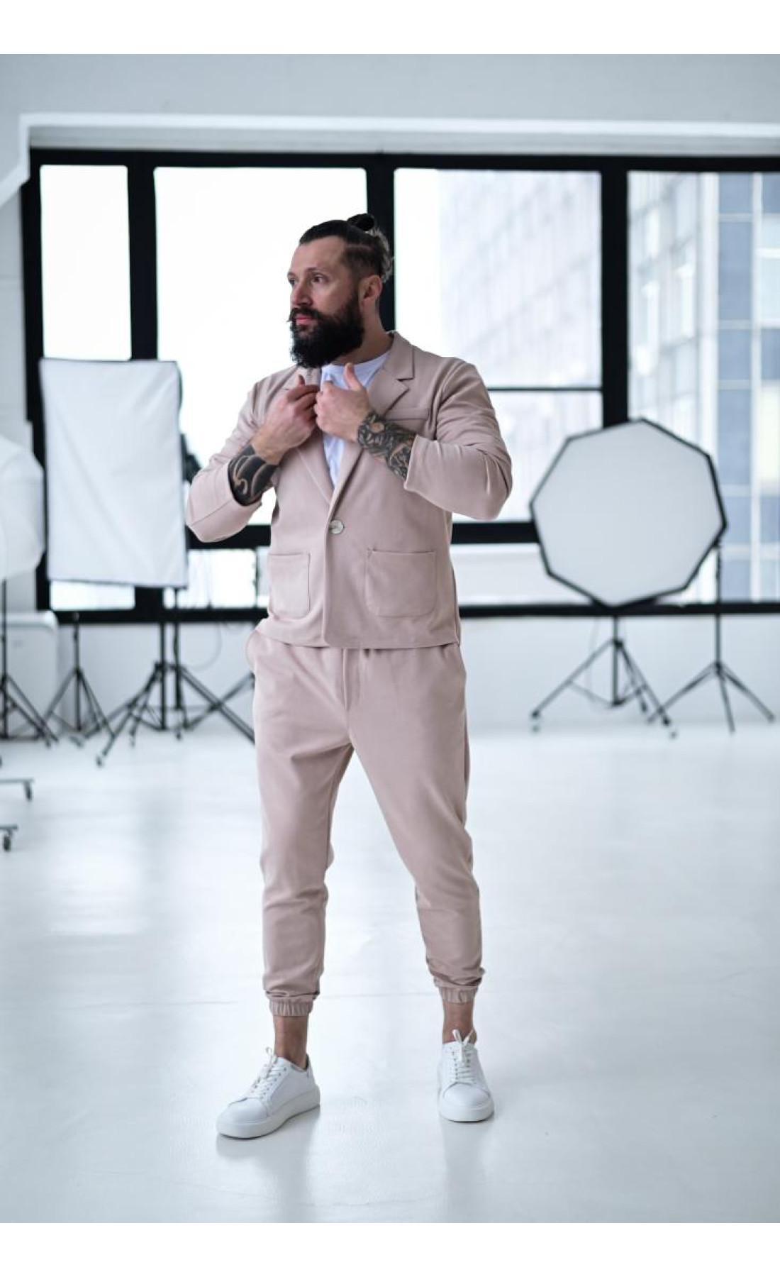 Костюм чоловічий стильний кежуал модний весна осінь