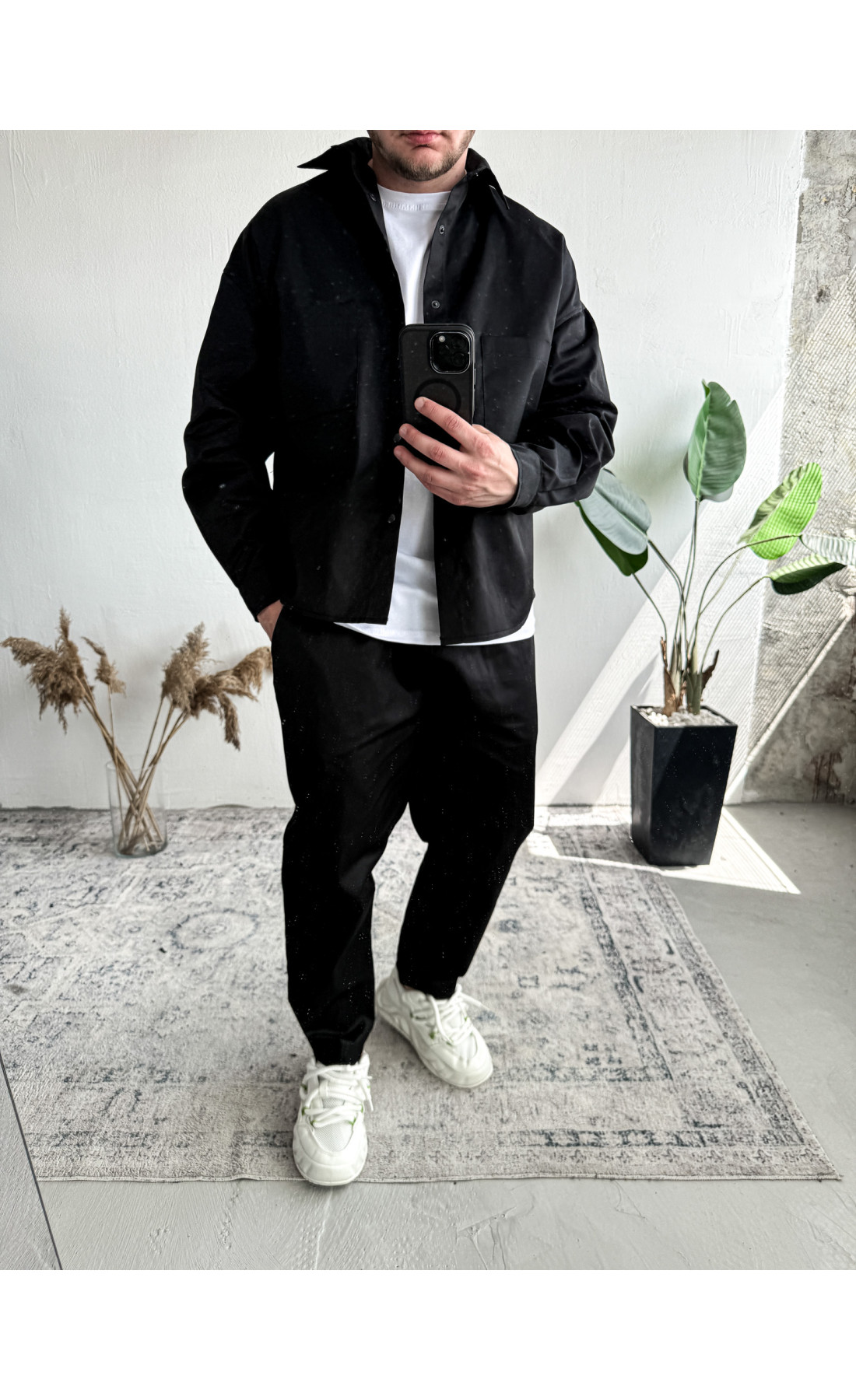 Костюм чоловічий котоновий сорочка штани щільний