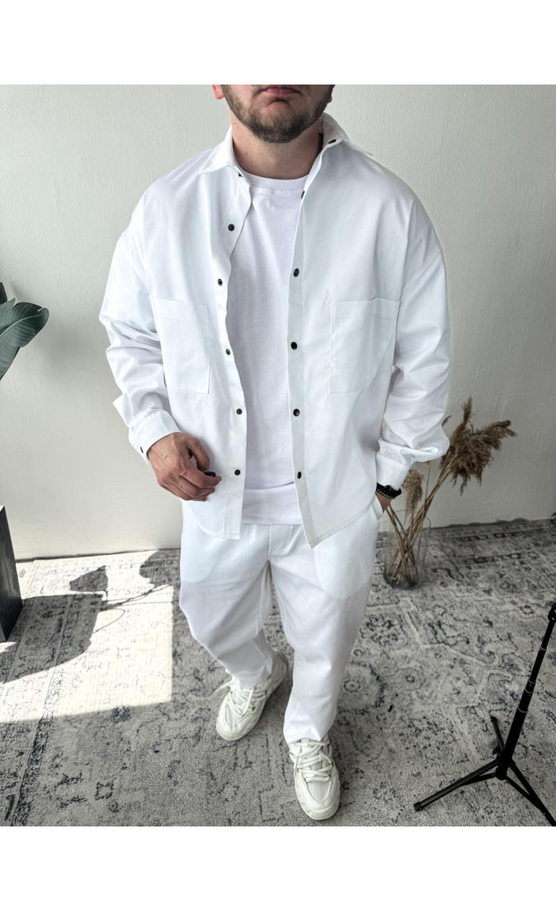 Костюм чоловічий котоновий сорочка штани щільний