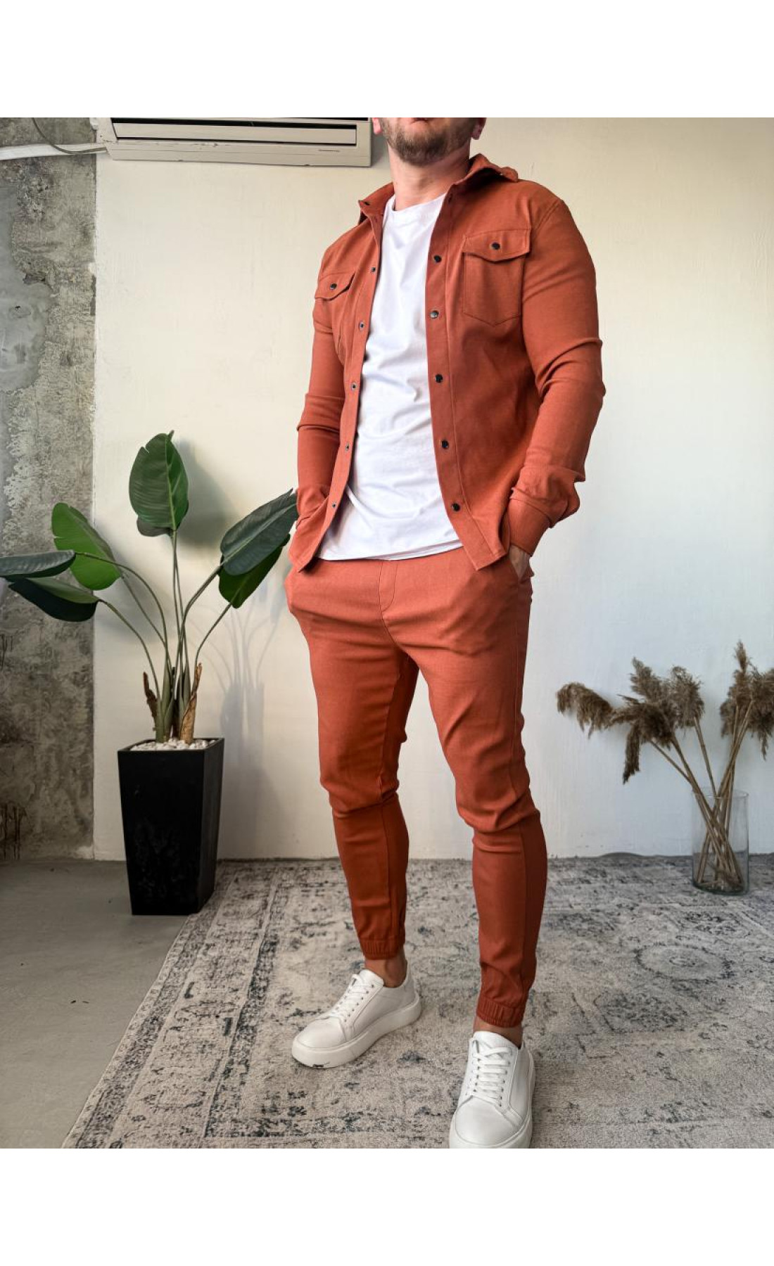 Костюм сорочка штани чоловічий котоновий
