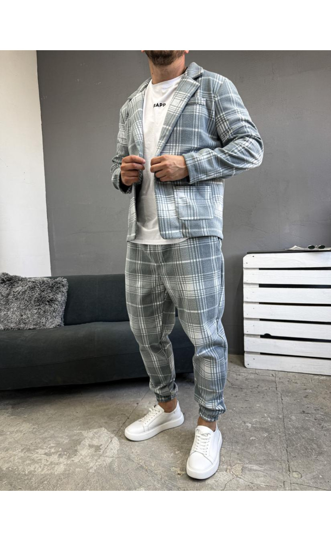 Костюм класичний кежуал модний чоловічий осінь весна