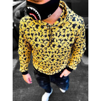 Чоловічий весняний худі з абстрактним принтом