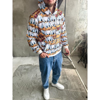 Мультяшний різнокольровий весняний чоловічий худі з принтом