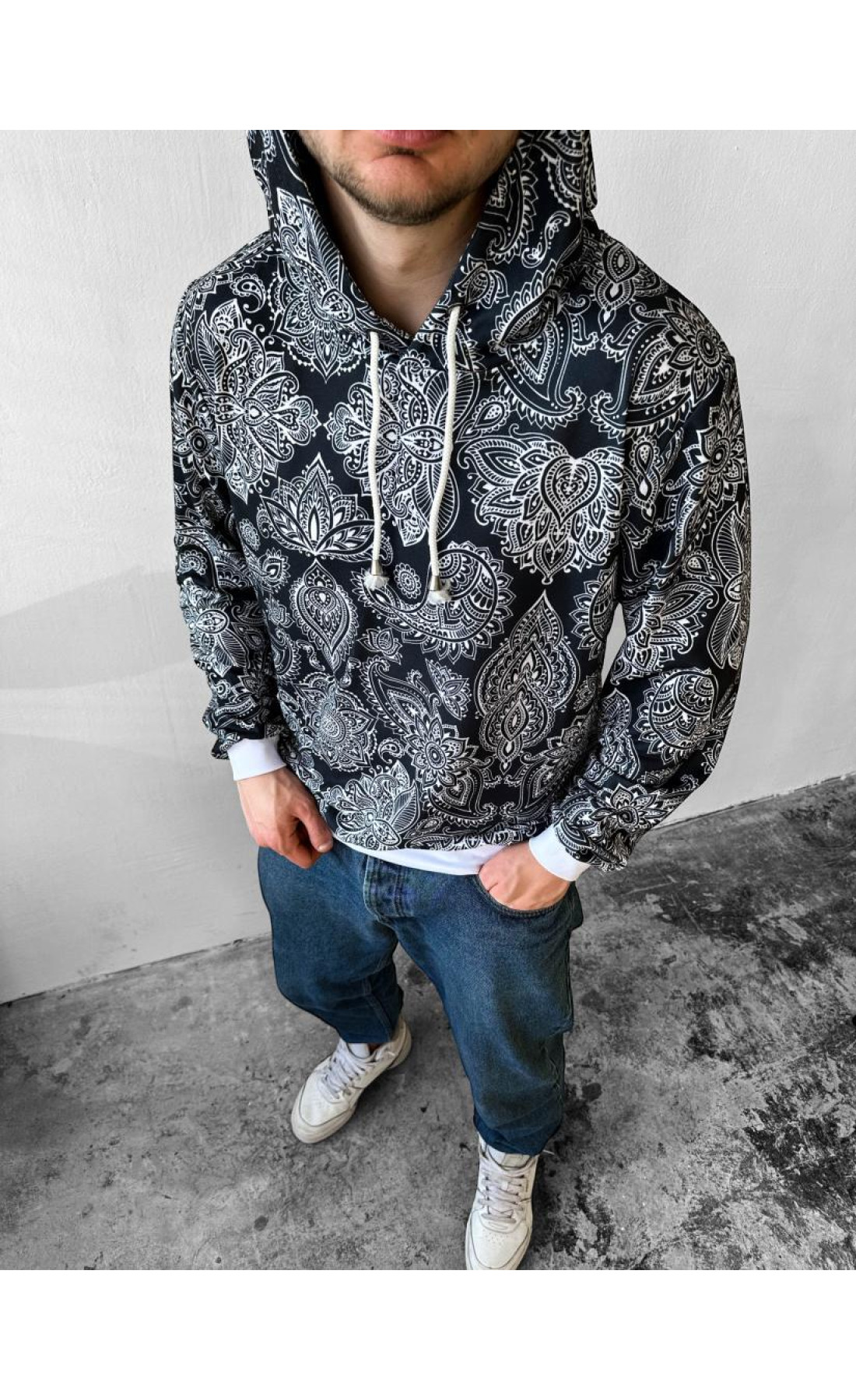 Худі чоловіче весна літо осінь принт трикотаж