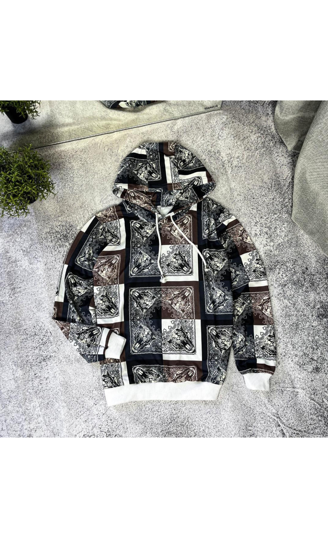 Худі чоловіче весна літо осінь принт трикотаж