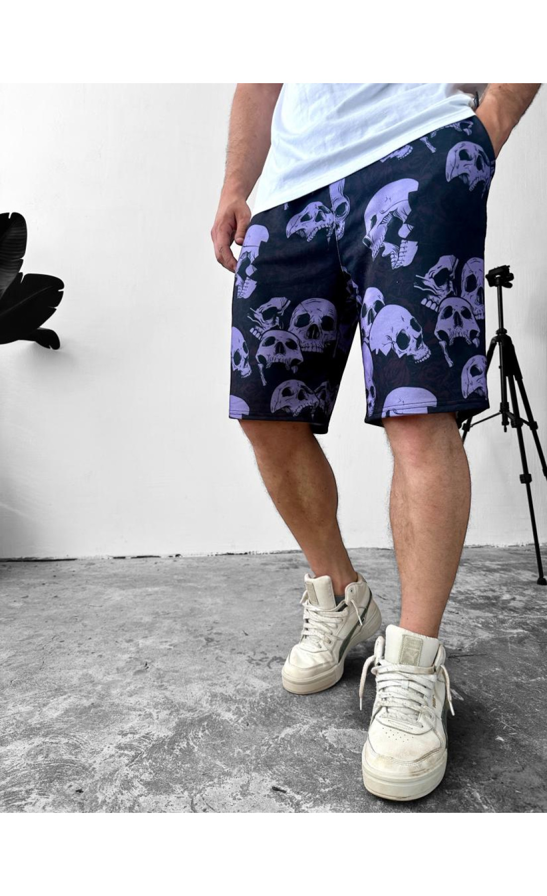 Шорти чоловічі з принтом літо  трикотаж