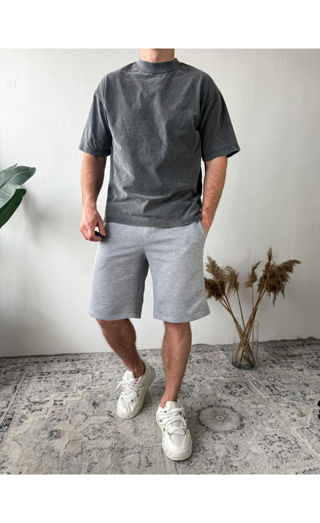 Шорти чоловічі  в клітинку літо осінь