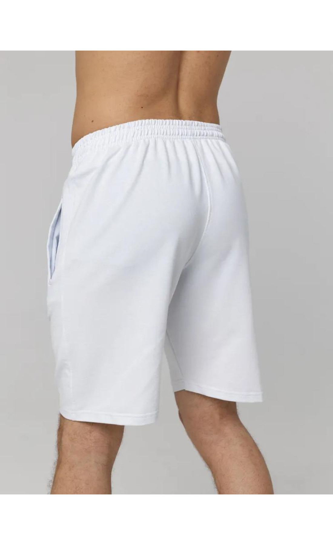 Білі чоловічі базові шорти без логотипів