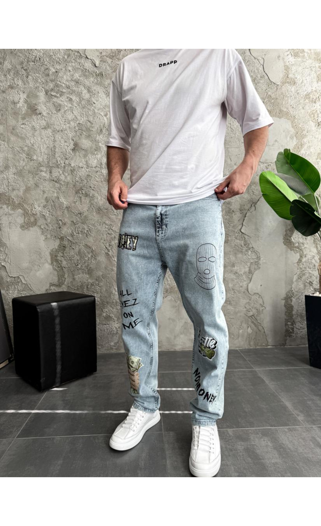 Джинси  осінь   синього кольору