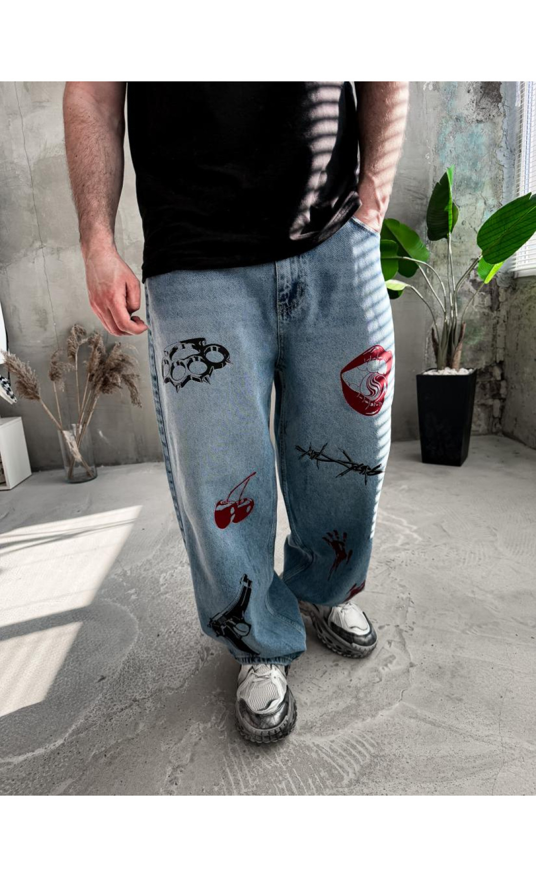 Джинси дтф чоловічі не утеплені  вільна посадка