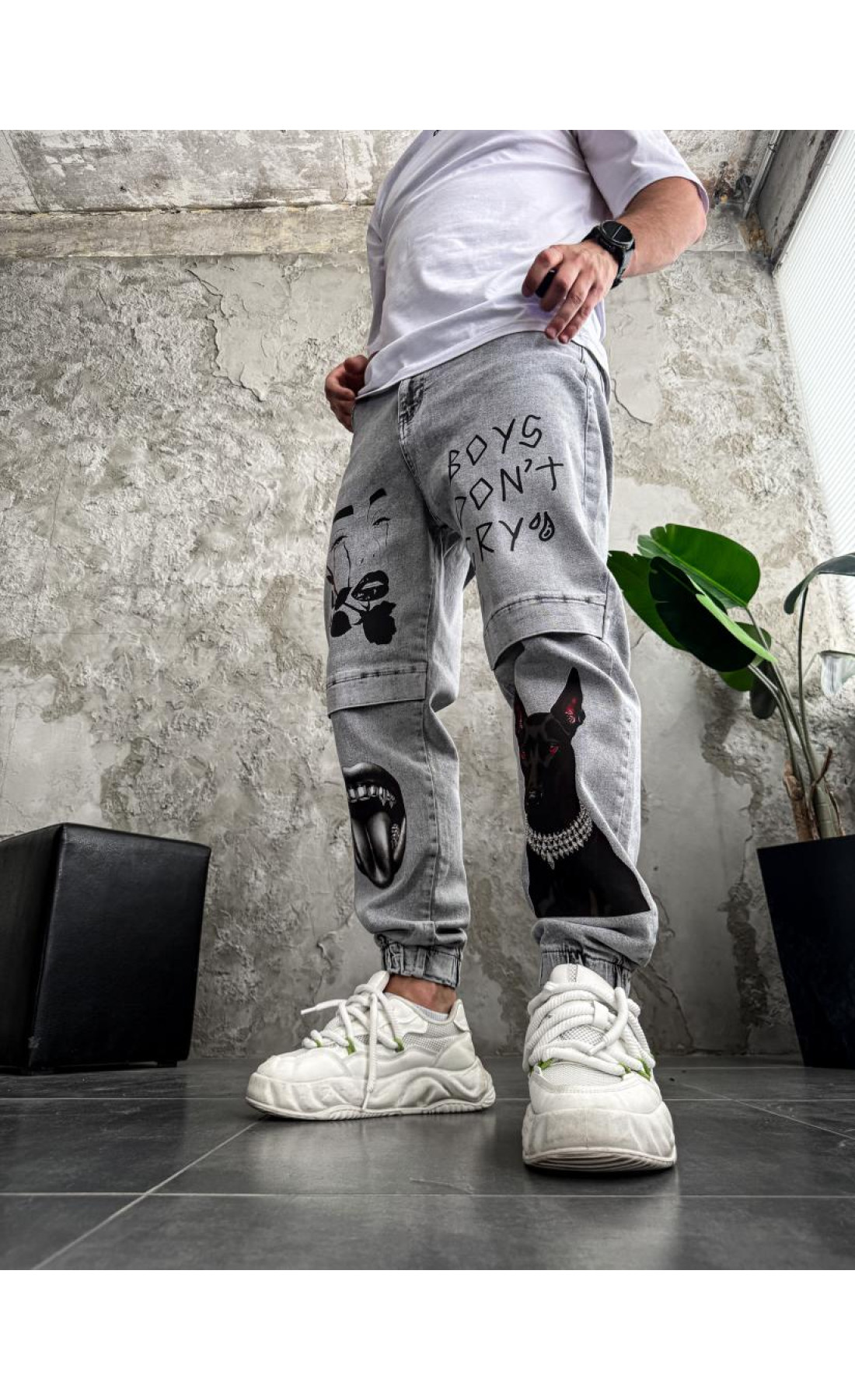 Джинси чоловічі   з принтом україна нова колекція