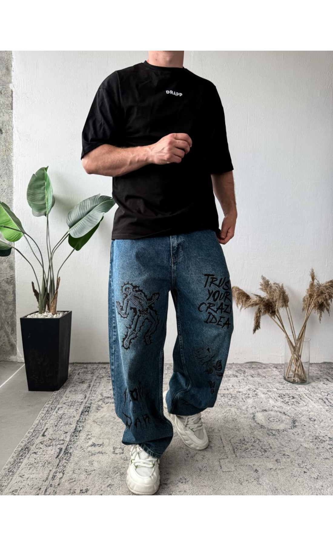 Джинси чоловічі дтф  вільні оверсайз