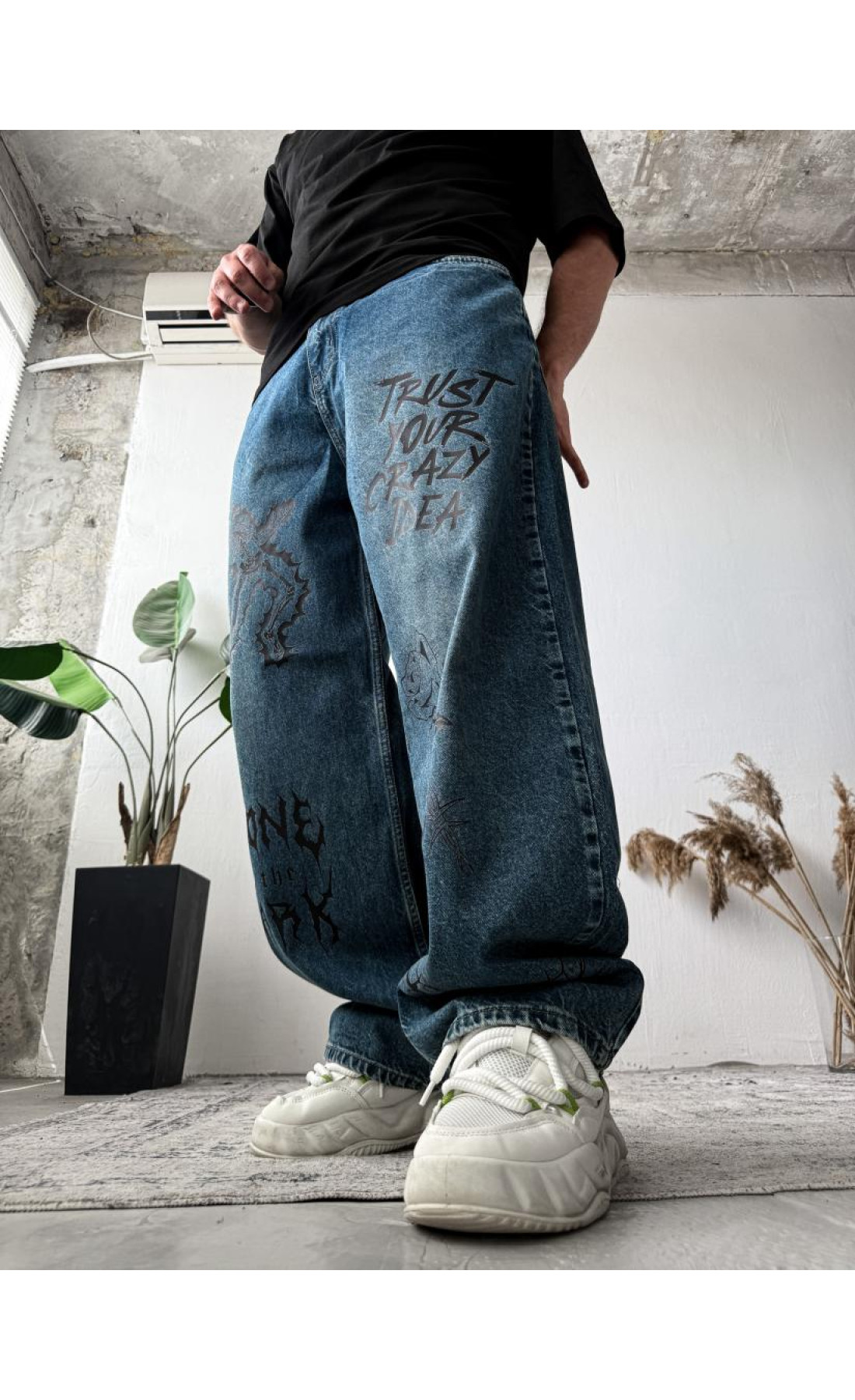 Джинси чоловічі дтф  вільні оверсайз