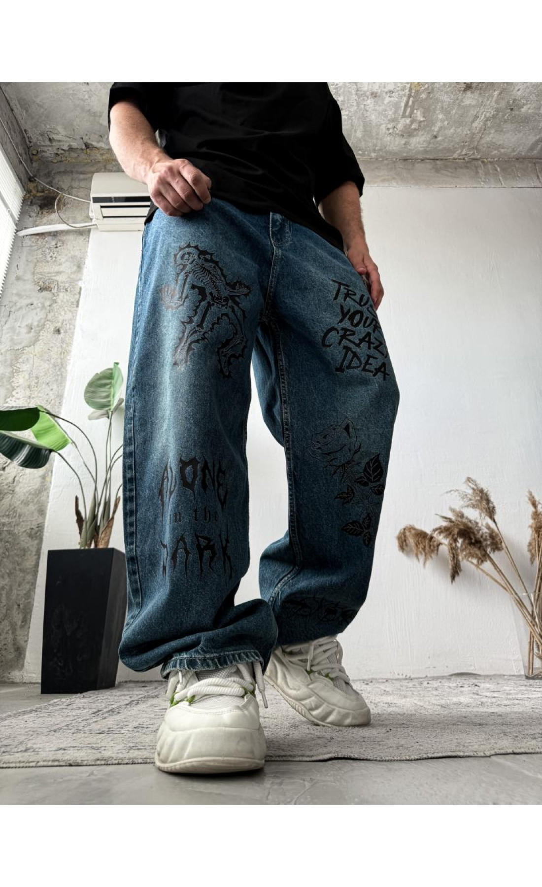 Джинси чоловічі дтф  вільні оверсайз