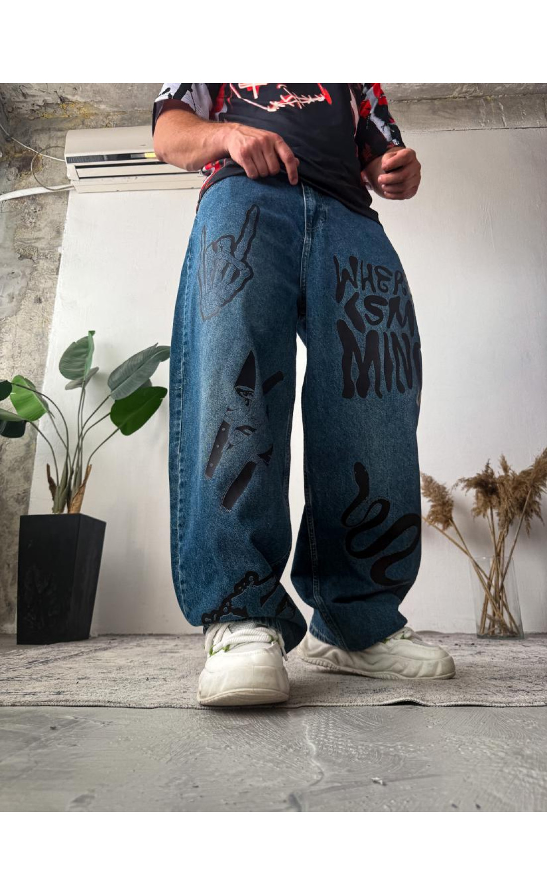 Джинси чолові широкі, демисезонні