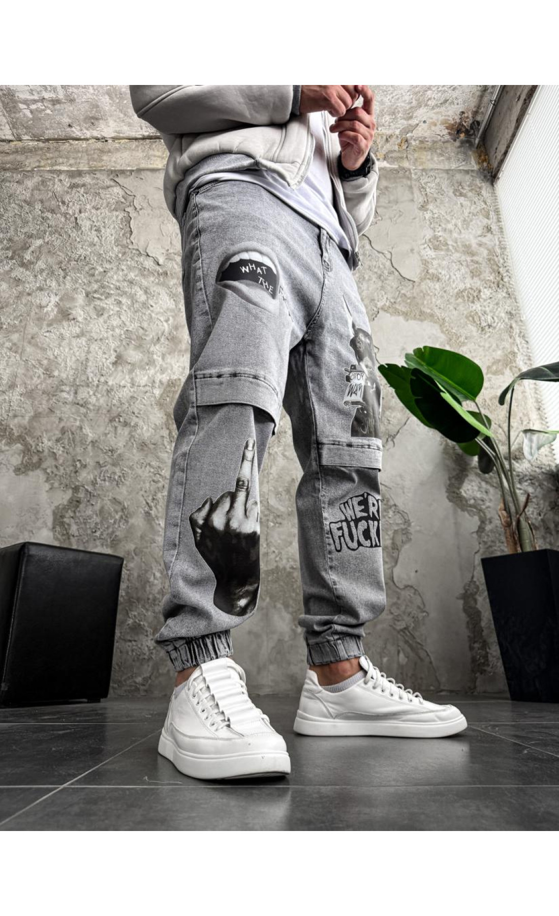 Джинси чоловічі   з принтом україна нова колекція