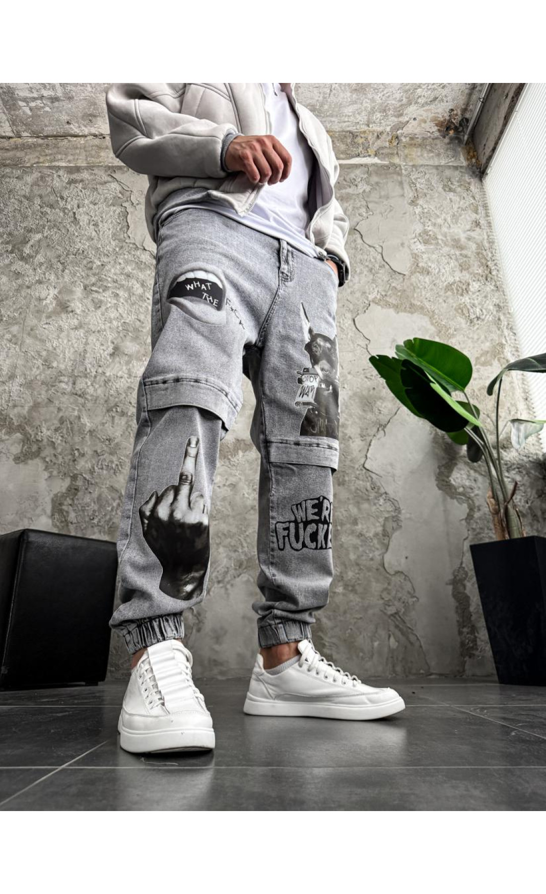 Джинси чоловічі   з принтом україна нова колекція