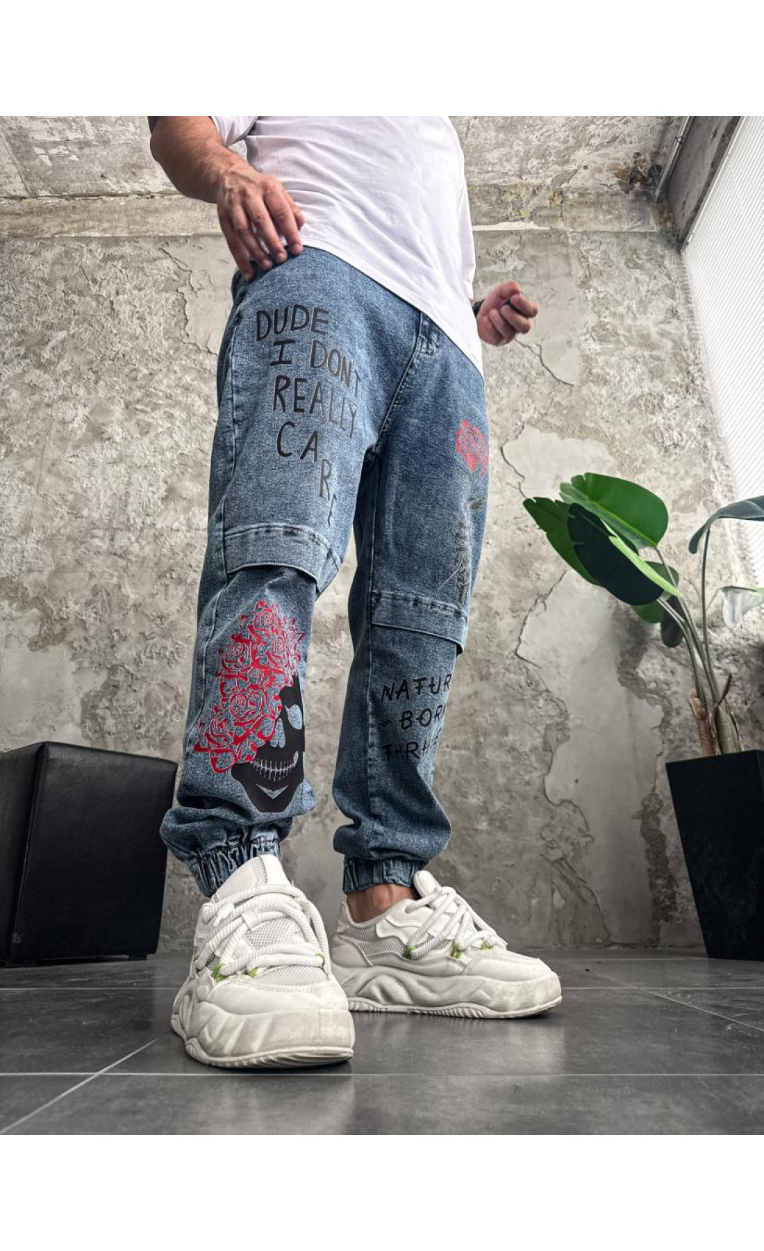 Джинси чоловічі   з принтом україна нова колекція