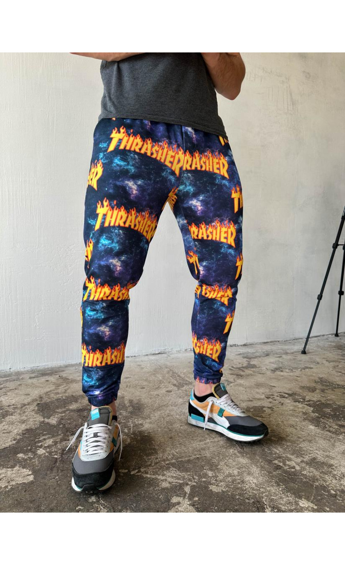 Спортивні штани чоловічі літо весна принт