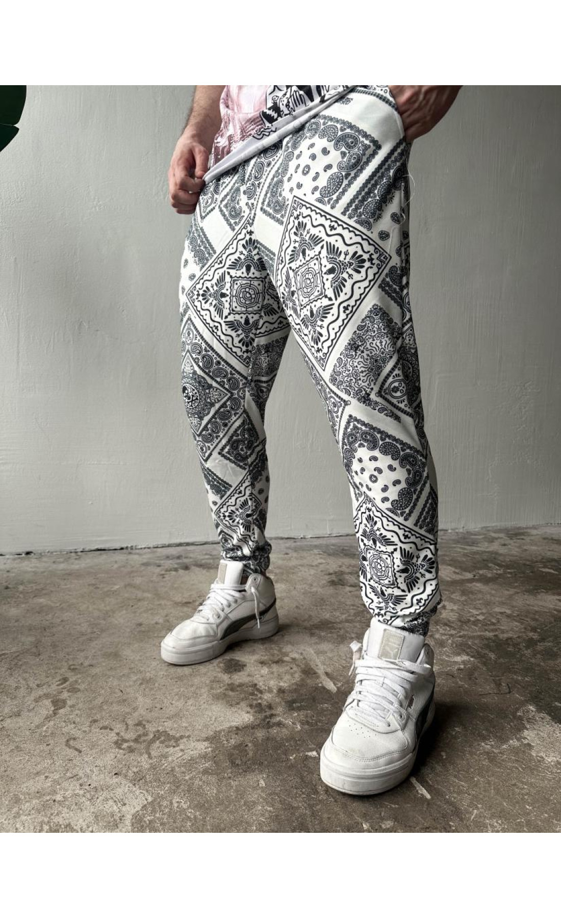 Спортивні штани чоловічі літо весна принт