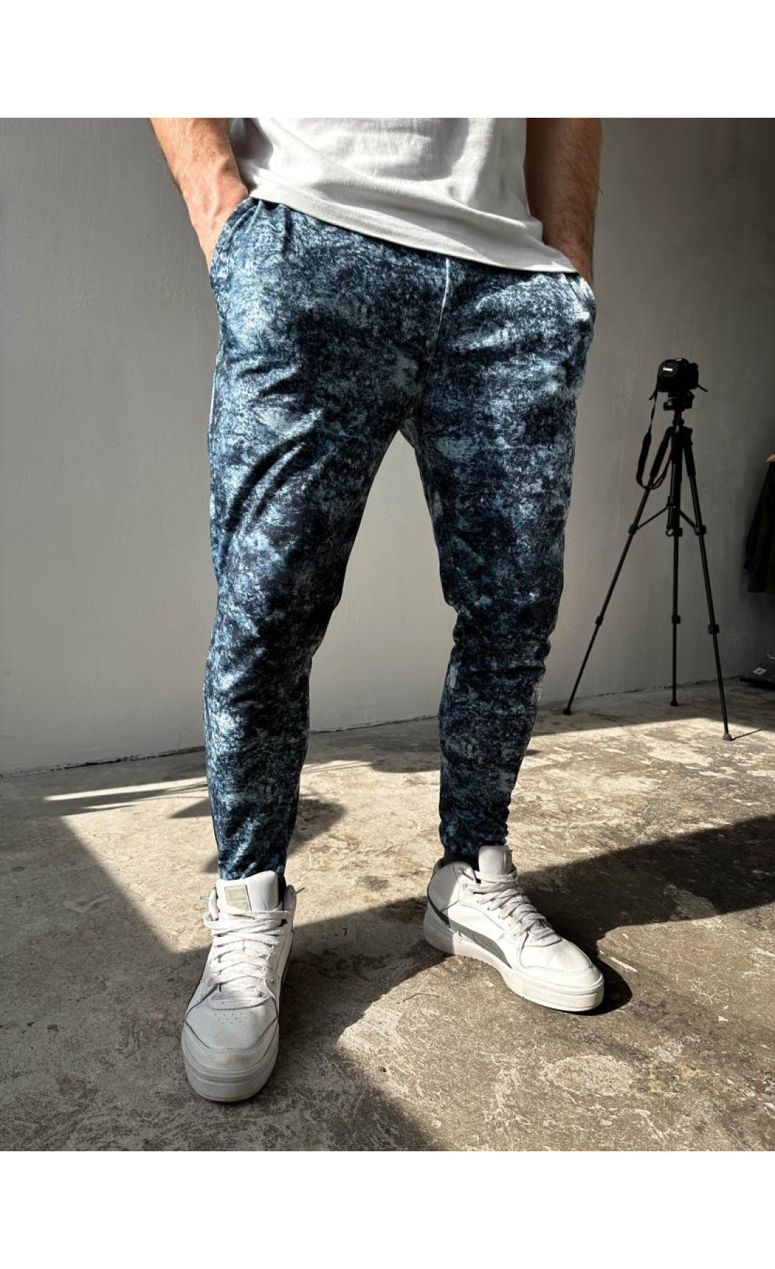 Спортивні штани чоловічі літо весна принт