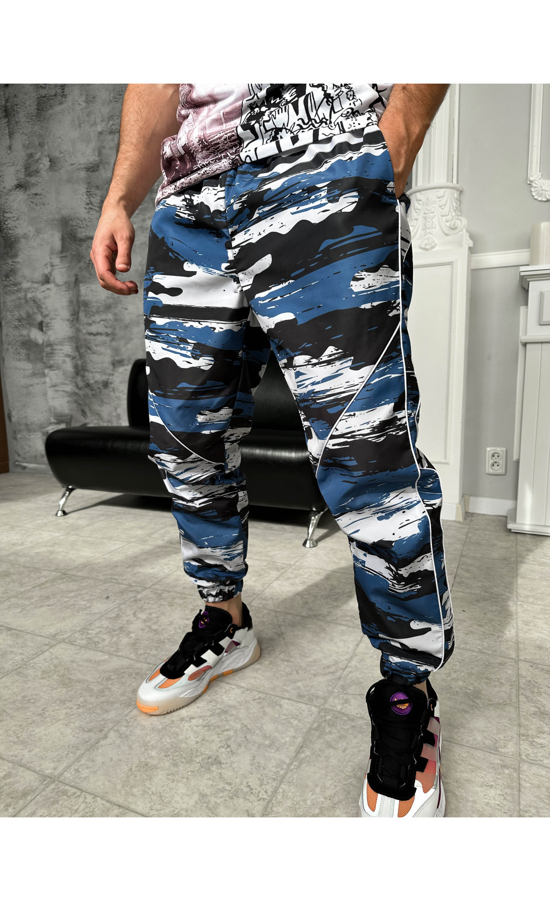 Спортивні штани чоловічі плащівка на підкладці