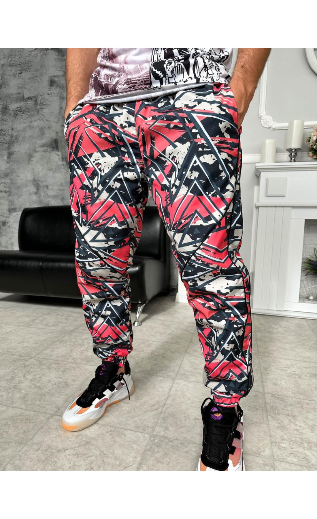 Спортивні штани чоловічі плащівка на підкладці