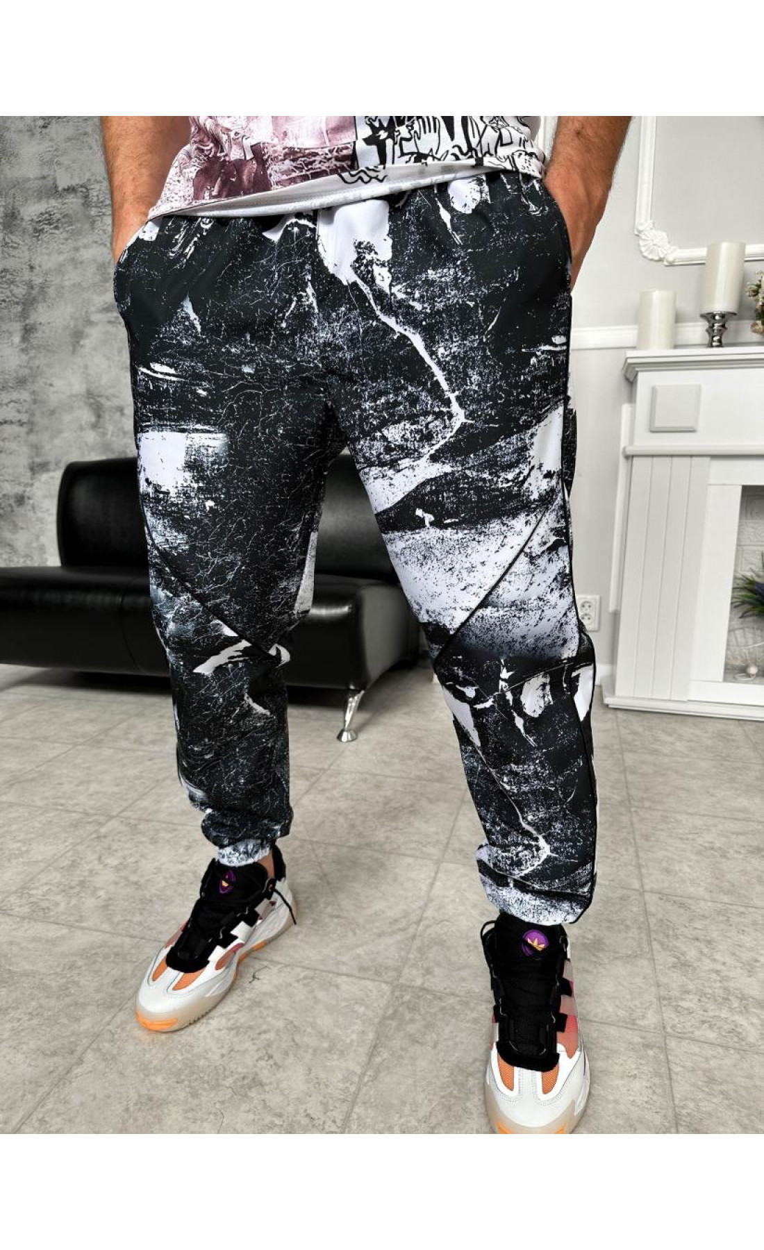 Спортивні штани чоловічі плащівка на підкладці