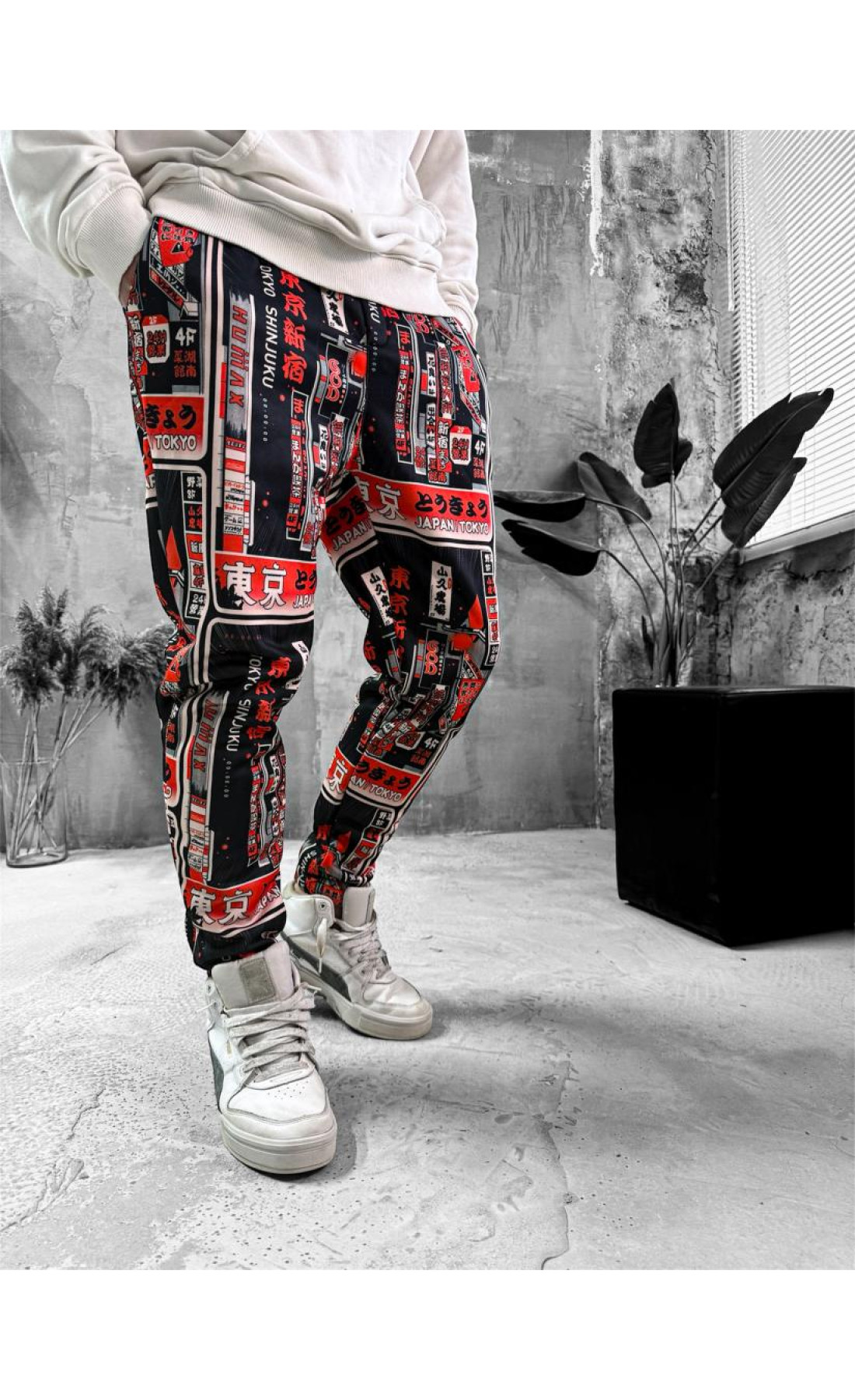 Утеплені спортивні штани чоловічі на флісі принт зима