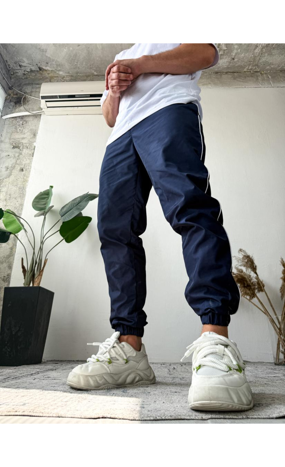 Спортивні штани плащівка на підкладці чоловічі