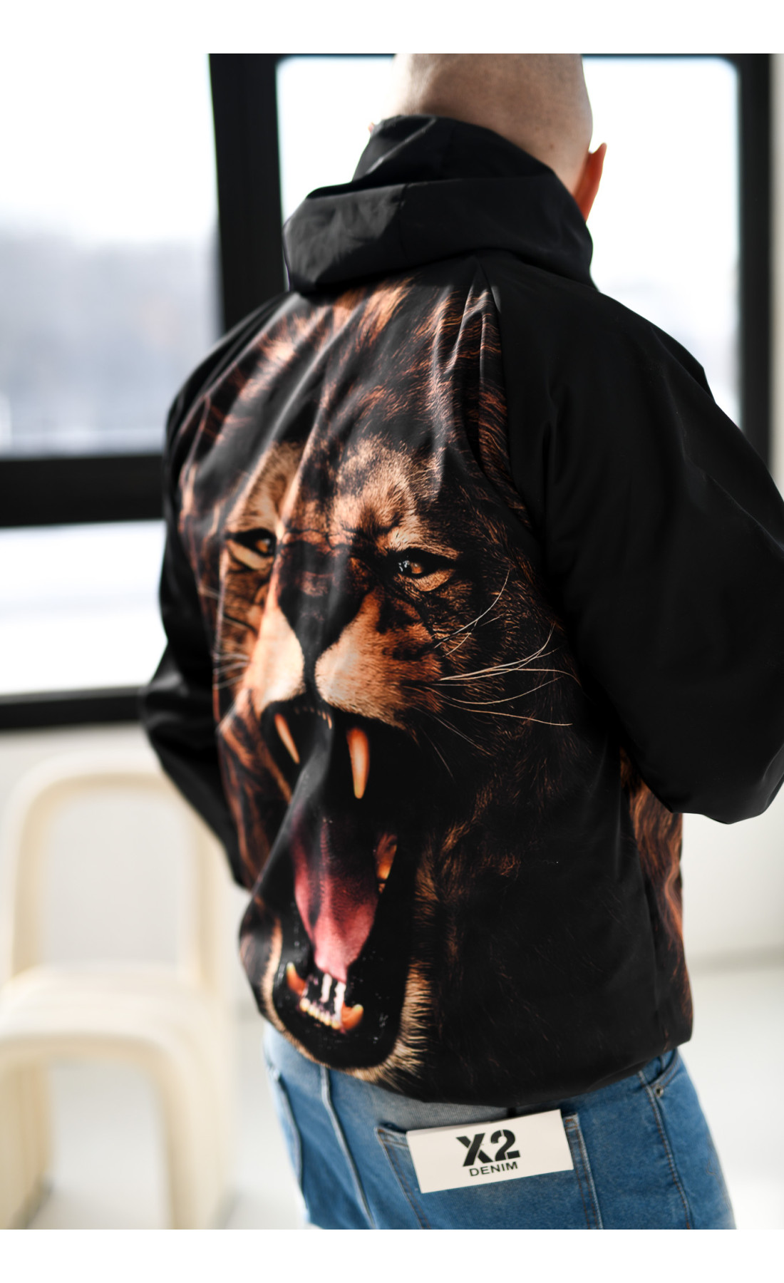 Анорак чоловічий на підкладці не утеплений весна за капюшоном чоловічий одяг