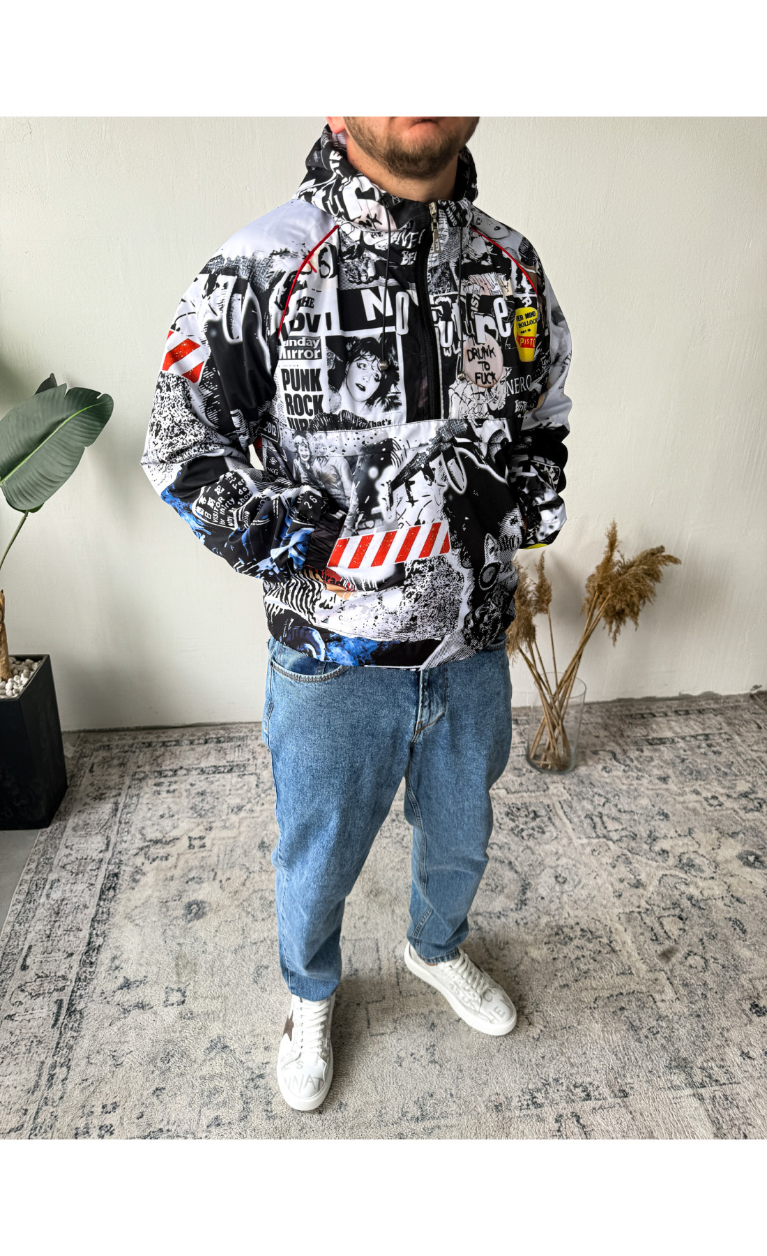 Анорак чоловічий не утеплений весна осінь на підкладці стильний