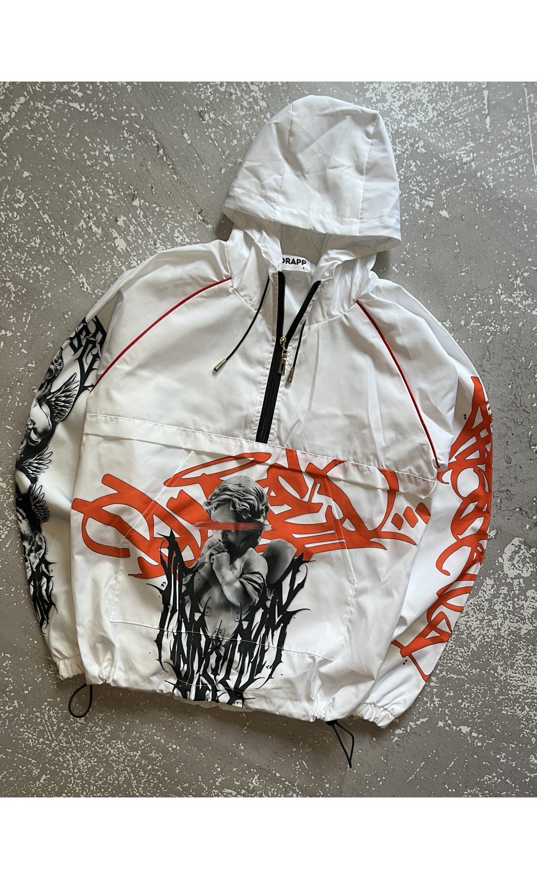 Чоловічий анорак, с яскравим принтом ,