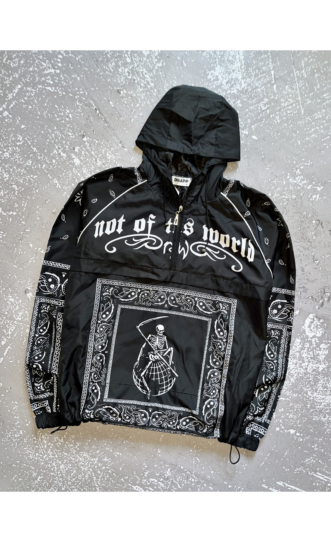 Чоловічий анорак, с яскравим принтом ,