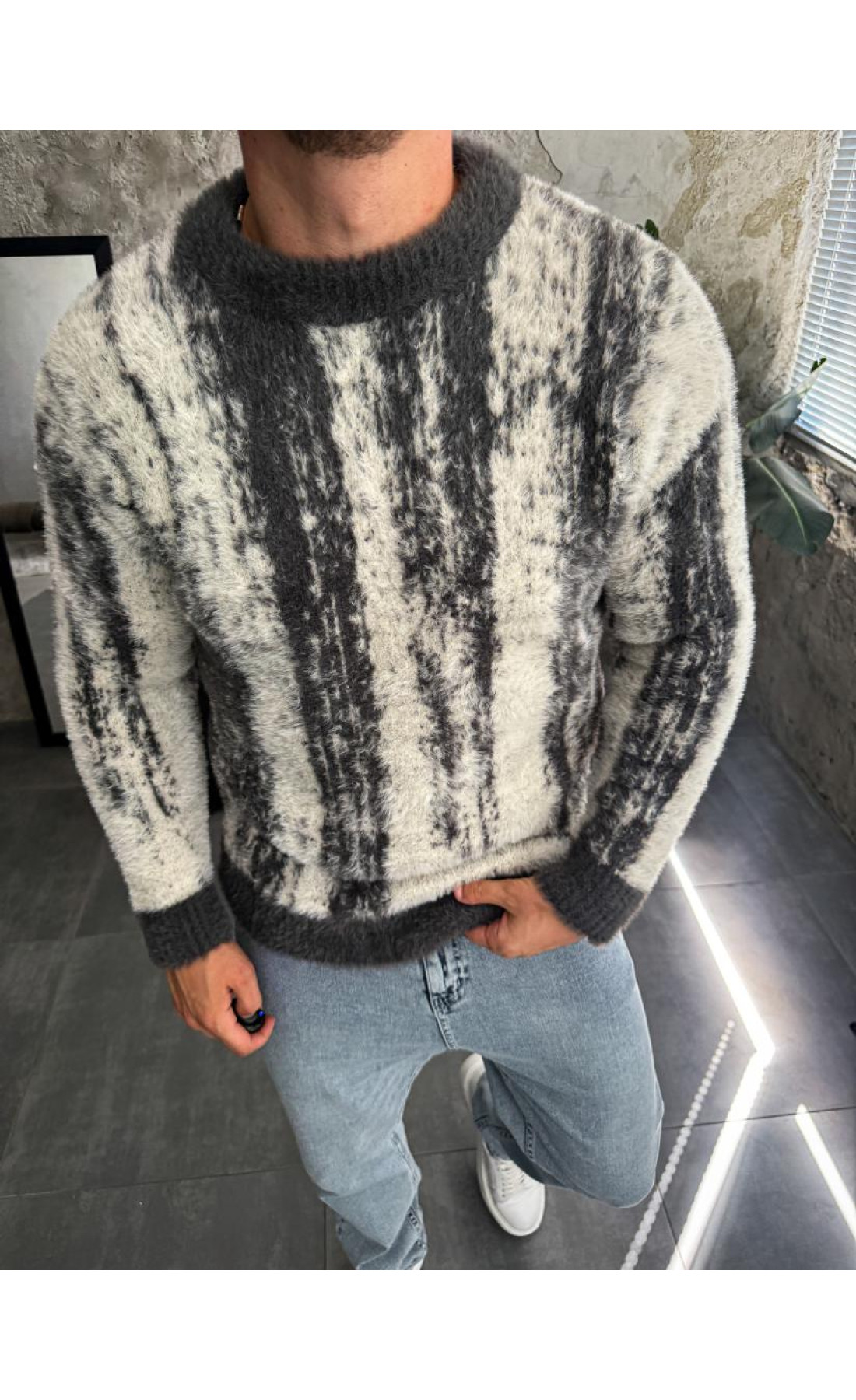 Светр чоловічий стильний модний щільний осінь весна