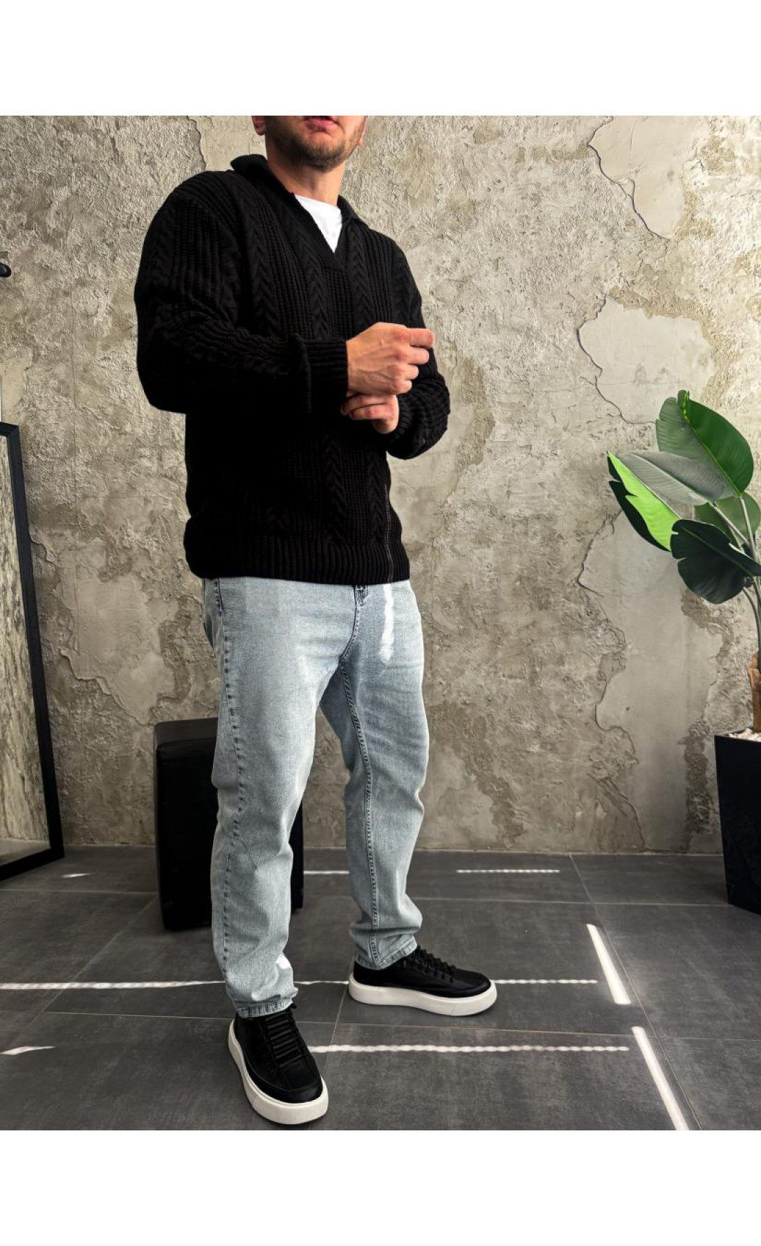 Светр чоловічий стильний модний щільний осінь весна