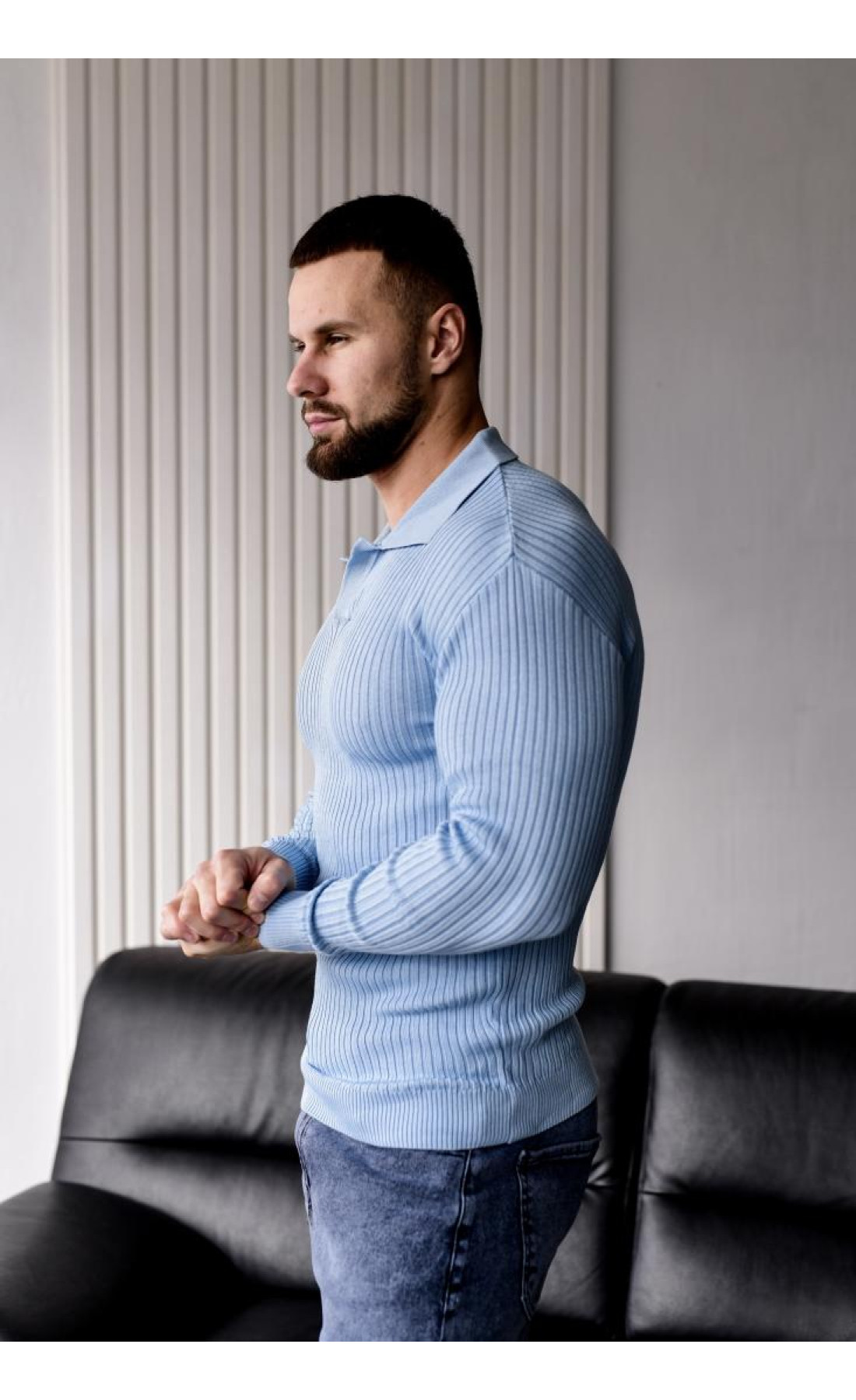 Светр чоловічий стильний модний осінь весна