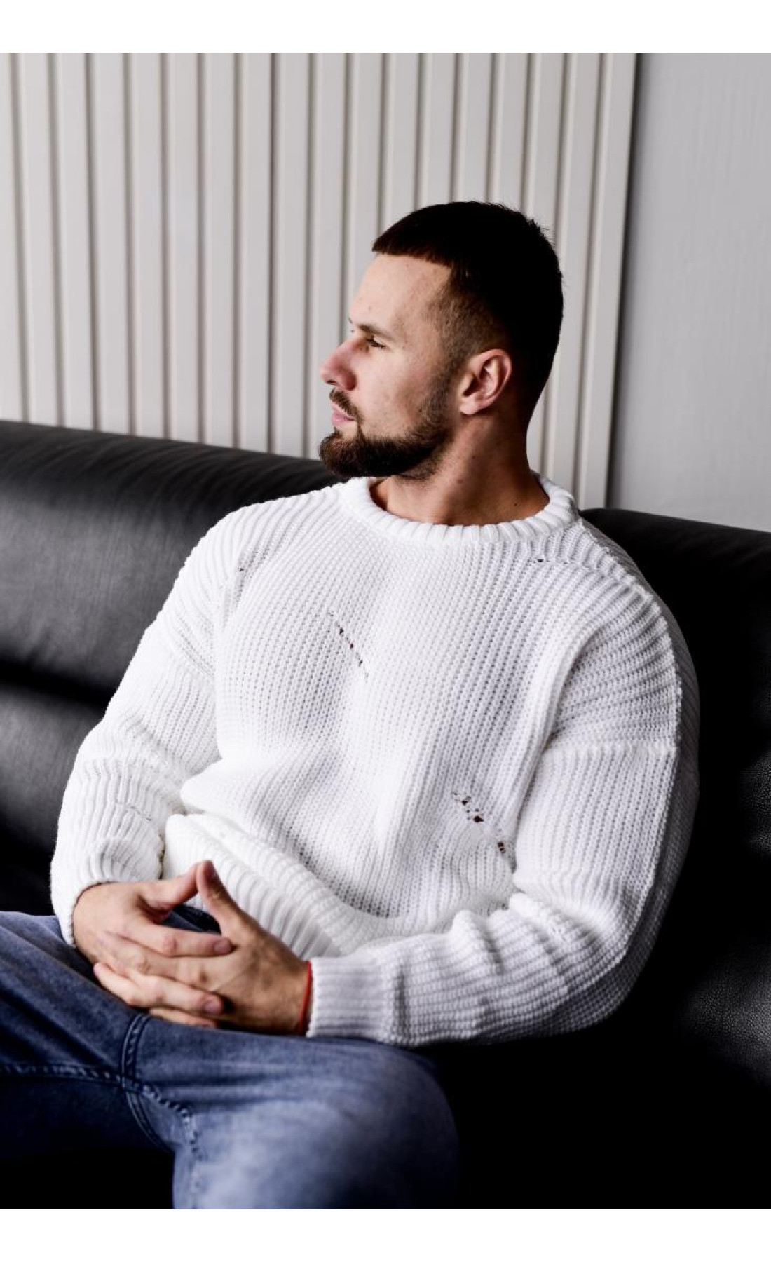 Светр чоловічий стильний модний осінь весна