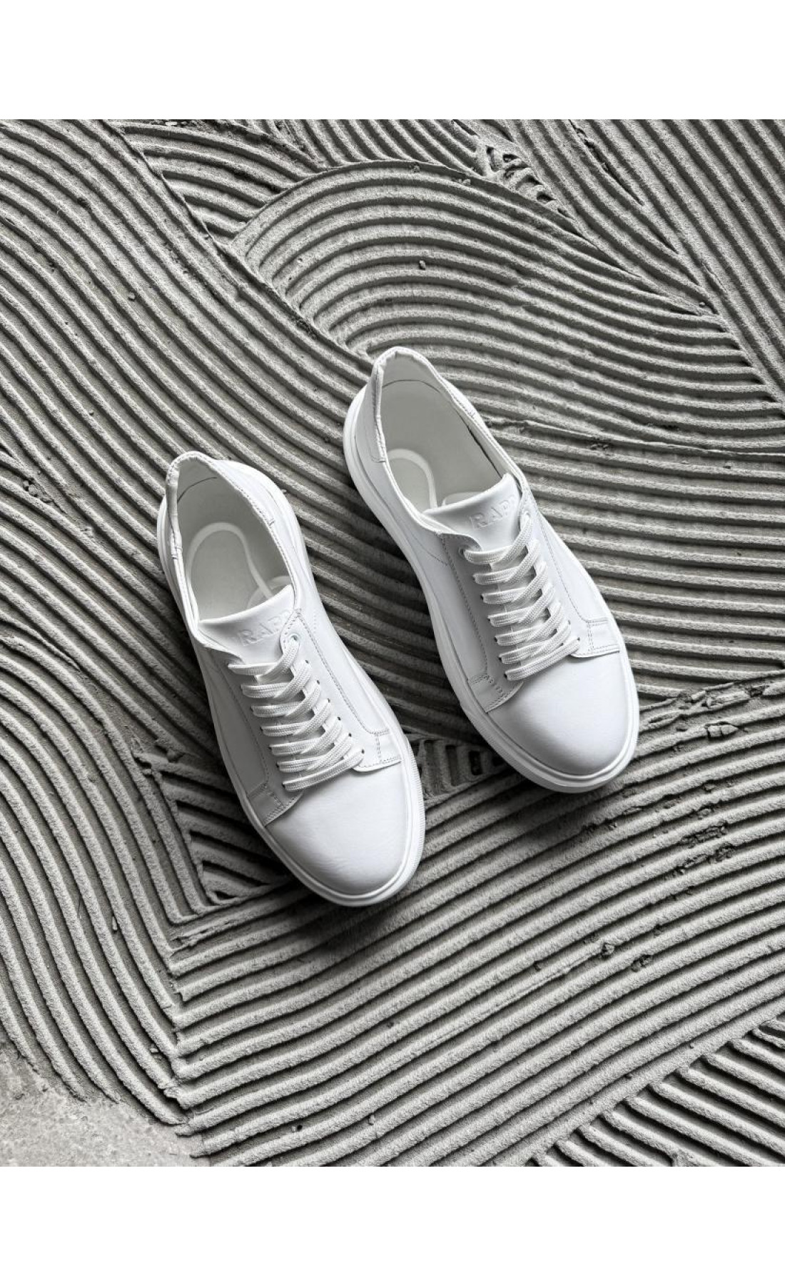 Натуральна шкіра кеди білого кольору чоловічі  весна осінь літо