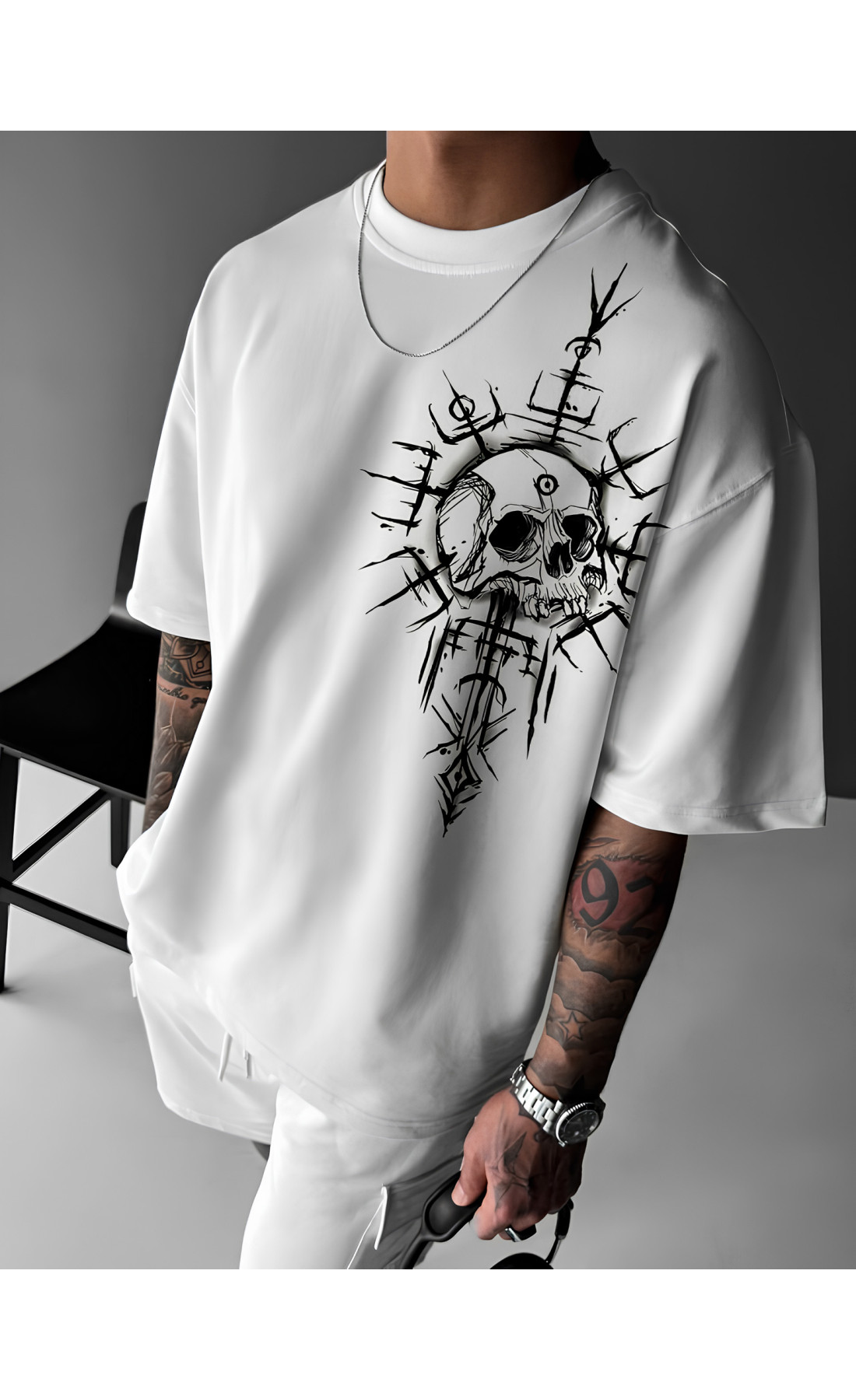 Футболка з дтф принтом чоловіча жіноча оверсайз